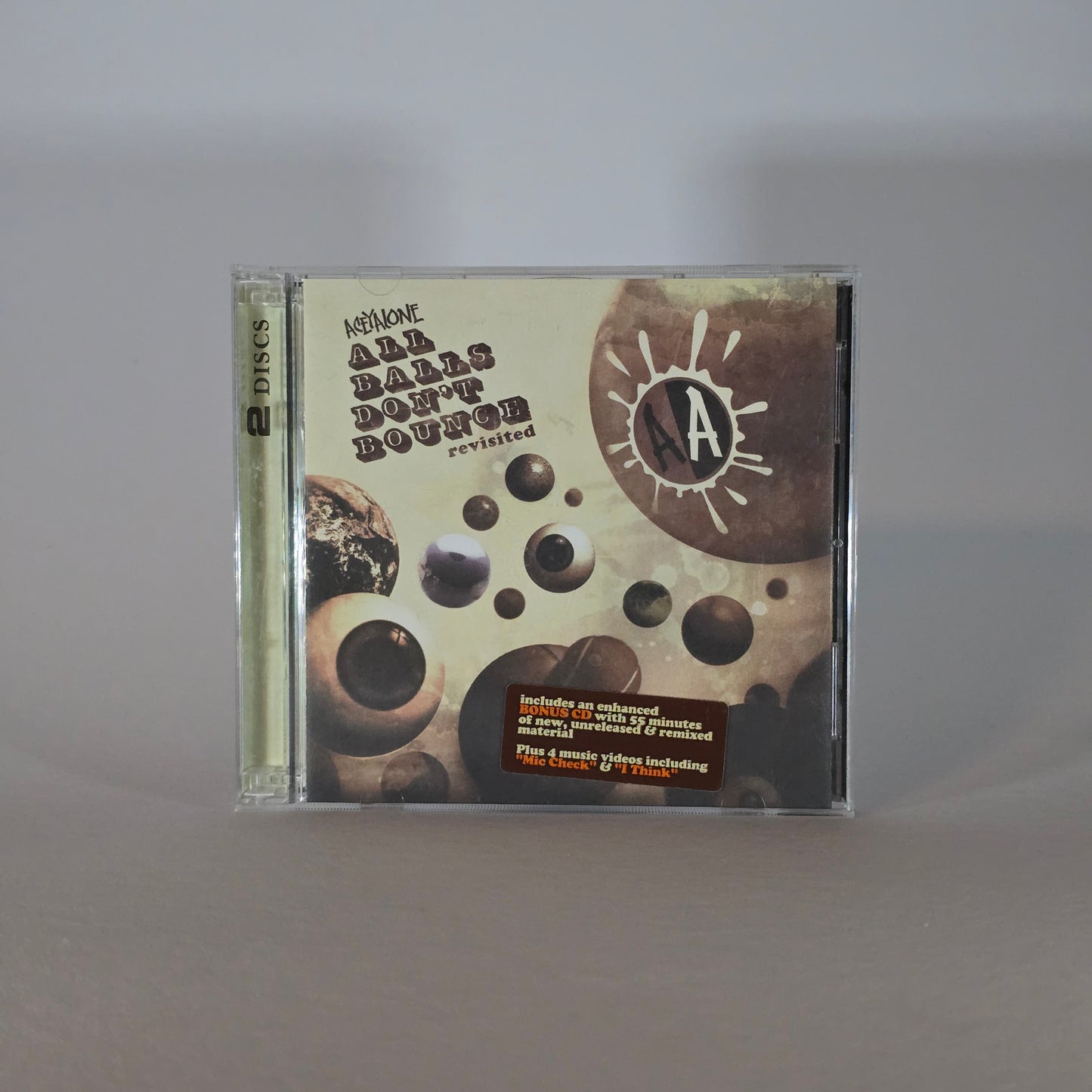 ACEYALONE - ALL BALLS DON'T BOUNCE CD (2XCD)