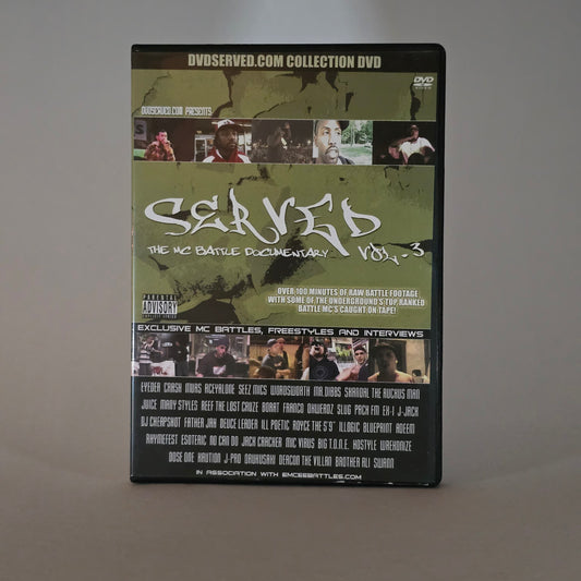 SERVED: THE MC BATTLE DOCUMENTARY VOL. 3 DVD (PRE-OWNED)