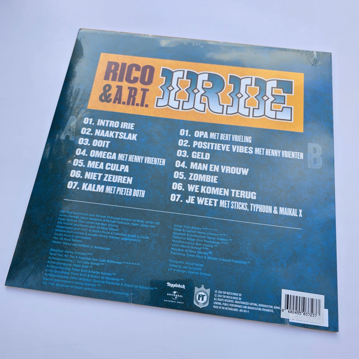 RICO &amp; ART - IRIE (VERSIEGELT) ORANGE VINYL -NEU!-