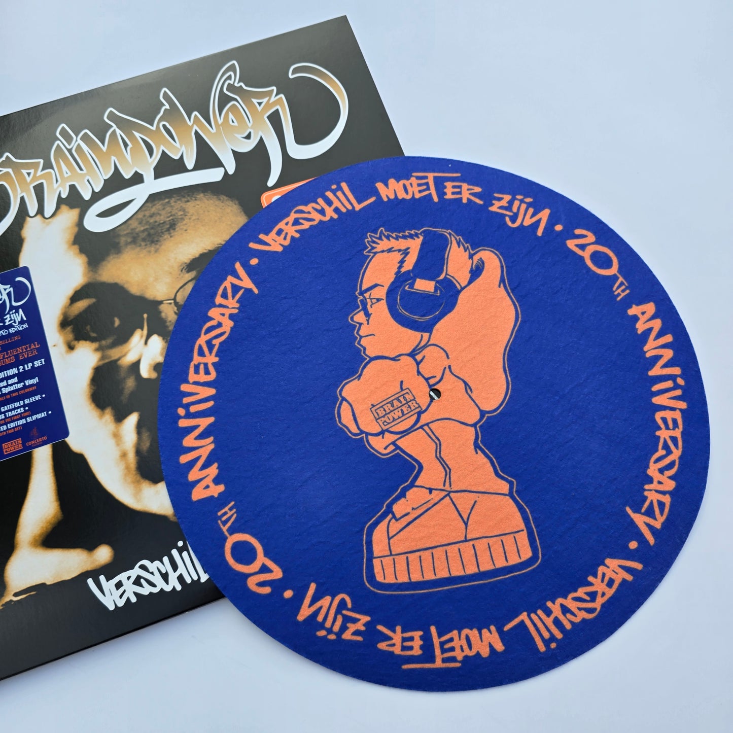 BRAINPOWER - THERE MUST BE A DIFFERENCE VINYL, LIMITED EDITION ORANGE/BLUE INCL. SLIPMAT