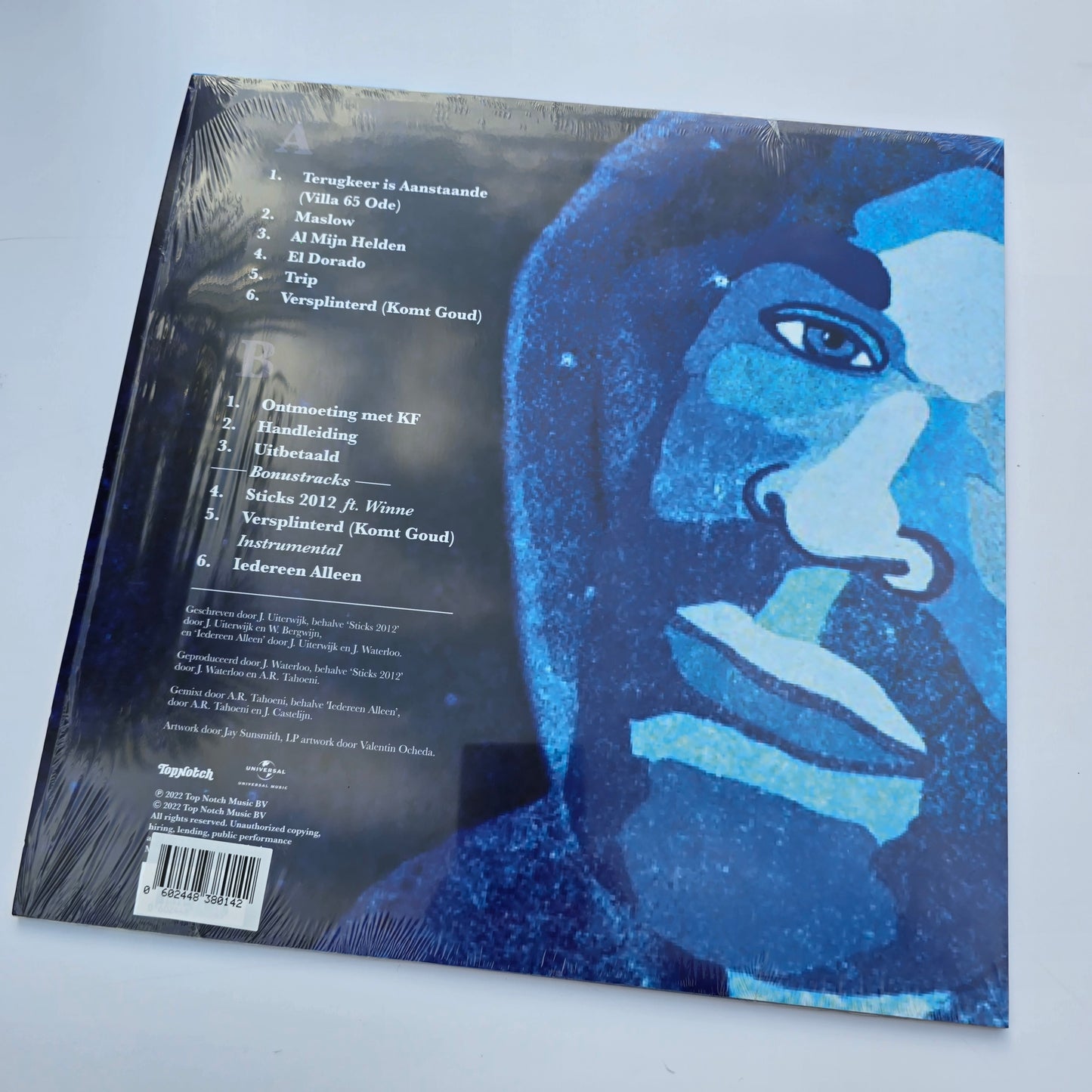 STICKS &amp; MOON - STICK BUKOWSKI 10TH ANNIVERSARY VINYL, BLUE LIMITED EDITION