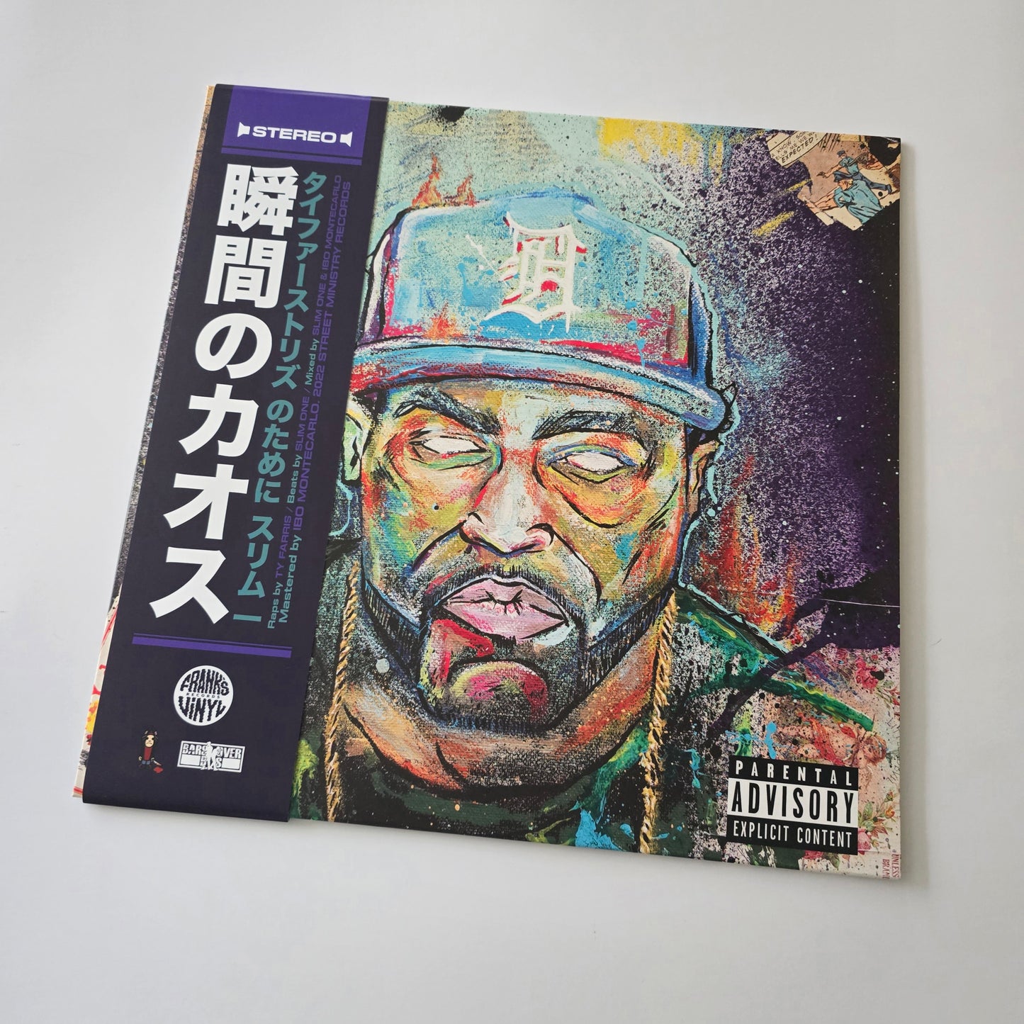 TY FARRIS X SLIM ONE - MOMENTS OF MAYHEM LIMITED EDITION JAPANESE OBI PURPLE MARBLED COLORED VINYL