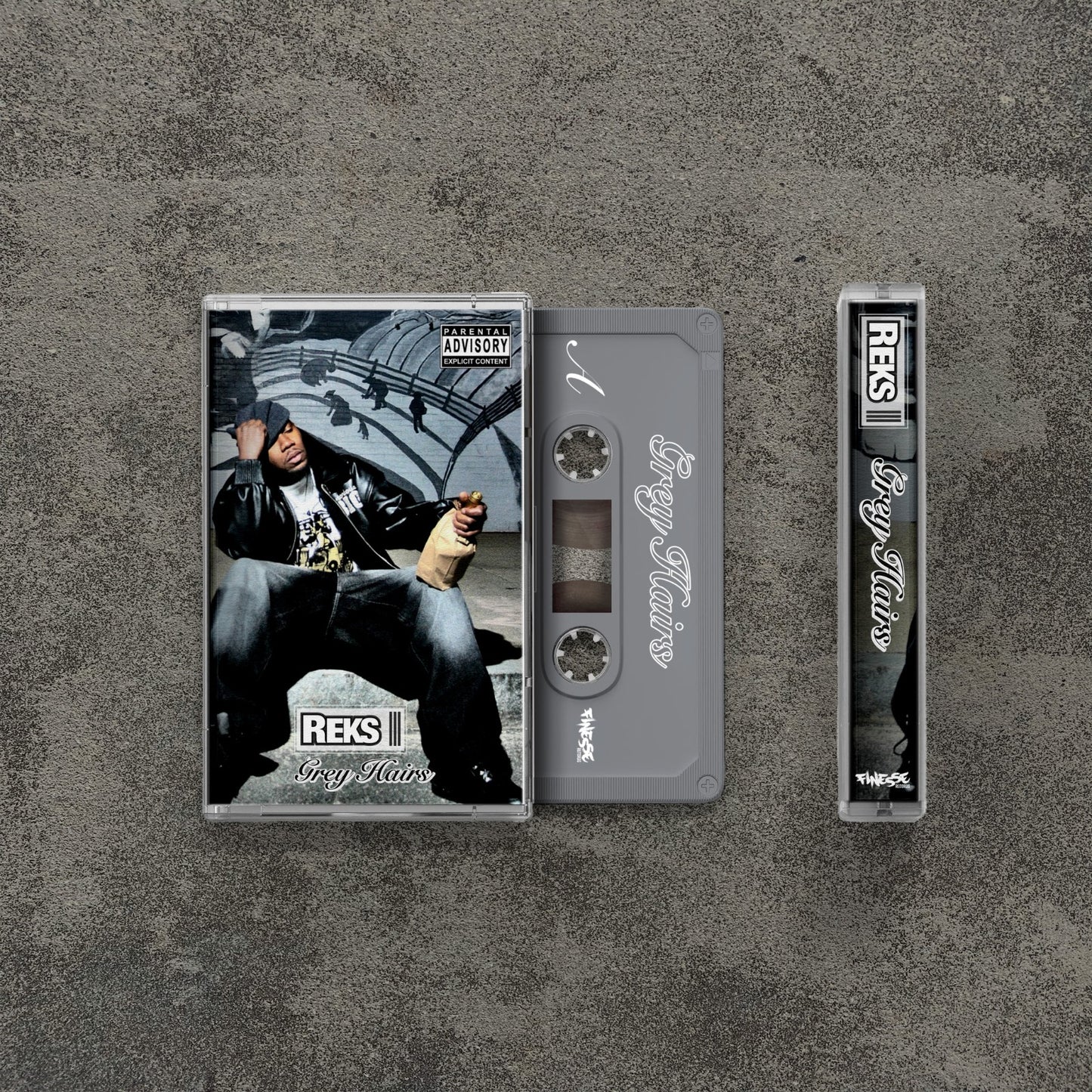 REKS - GREY HAIRS LIMITED EDITION CASSETTE, 4 DIFFERENT COLORS -PRE ORDER!-