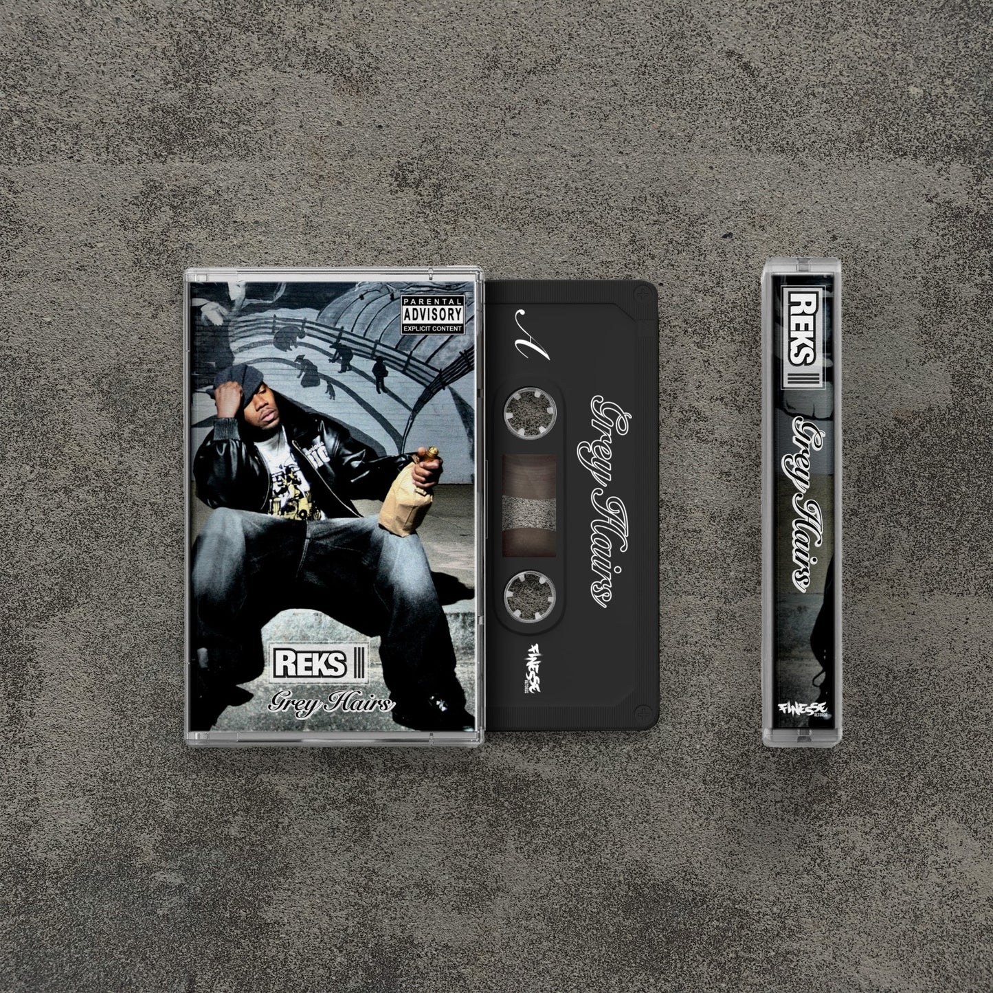 REKS - GREY HAIRS LIMITED EDITION CASSETTE, 4 DIFFERENT COLORS -PRE ORDER!-