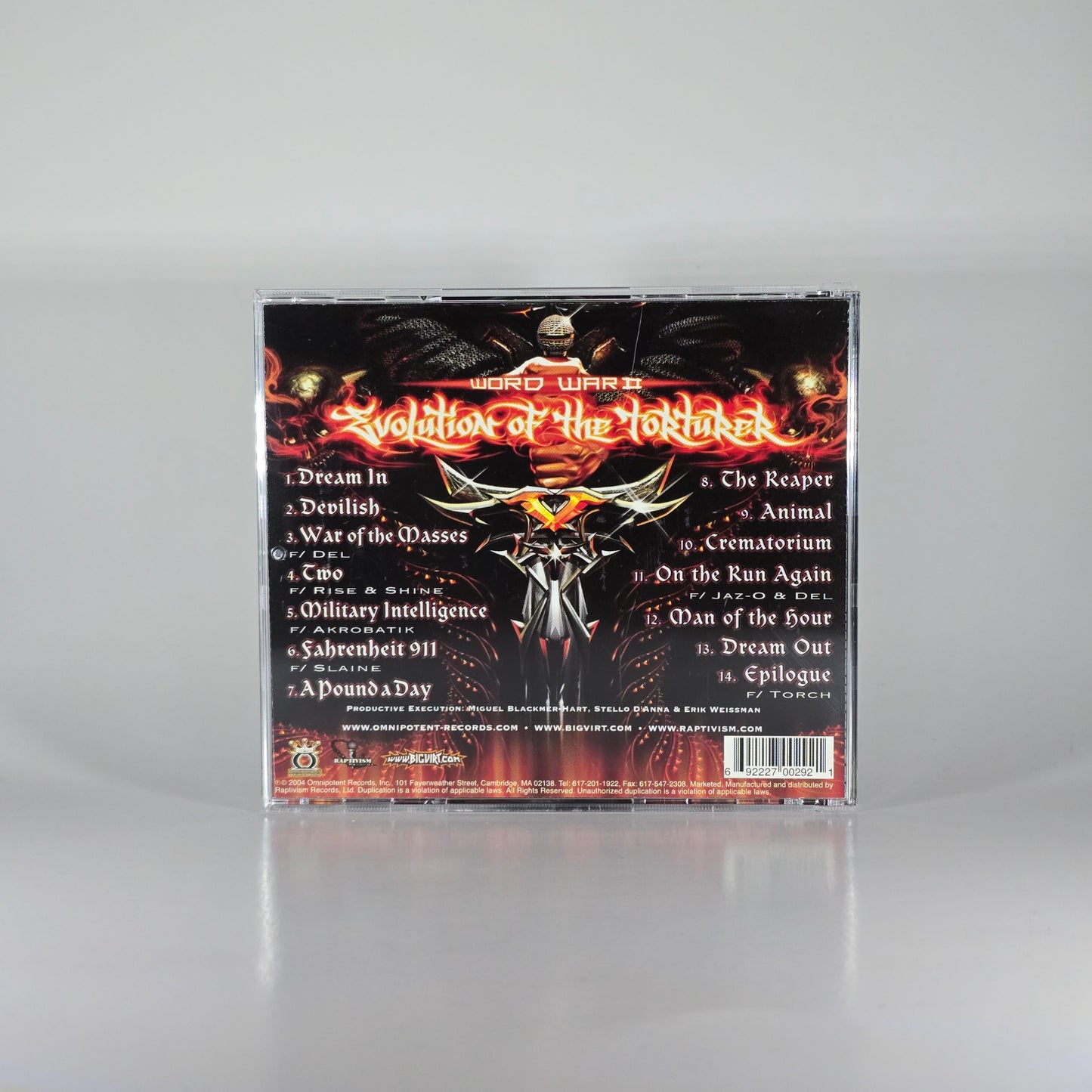 VIRTUOSO - WORLD WAR 2, EVOLUTION OF THE TORTURER CD